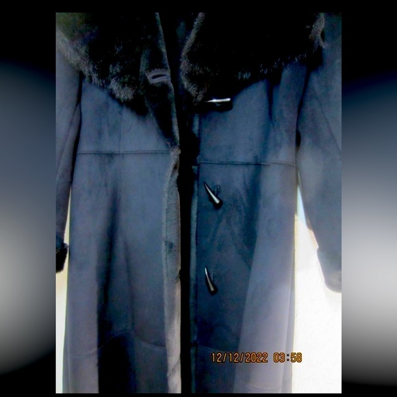 Faux Fur Trench Coat - Picture 1 of 10